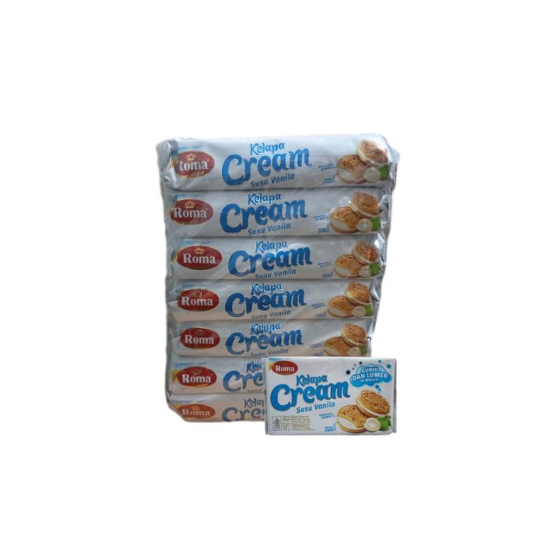 

Roma Kelapa Cream Susu Vanilla 180g (1 pack/7 bks)