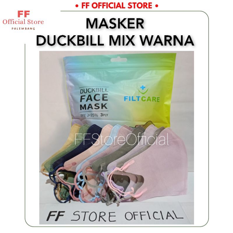 FILTCARE Masker Duckbill (MIX WARNA)