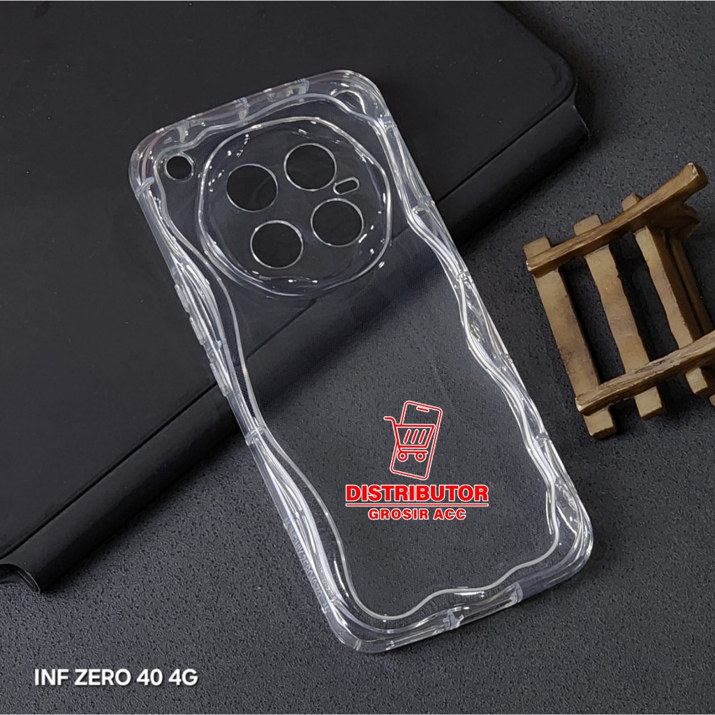 INFINIX ZERO 40 4G INFINIX ZERO 40 5G CASE MELTING WAVY CLEAR SOFT CASE INFINIX ZERO 40 4G INFINIX Z