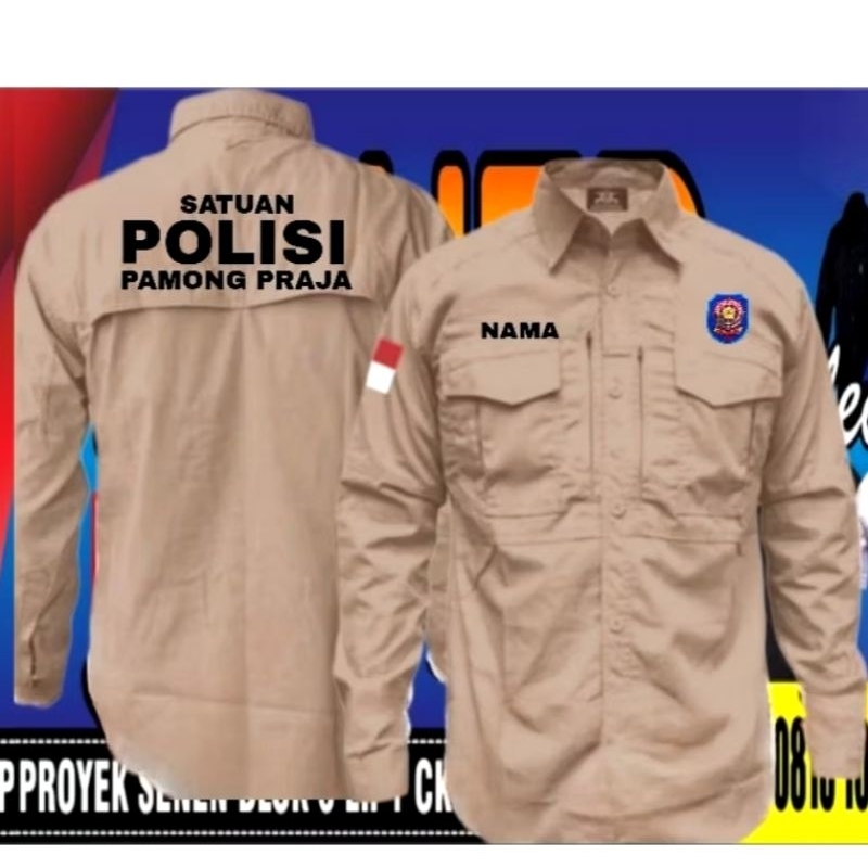 Kemeja tactical satpol PP baju tactical satpol PP kemeja satpol PP baju satpol PP seragam satpol Pdl