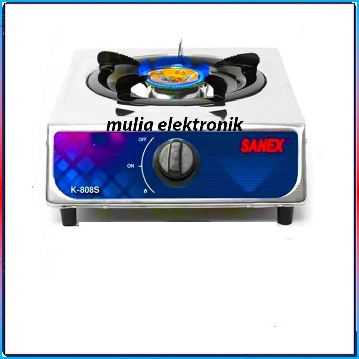 RB Paket Kompor Gas 1 Tungku Steanlees SANEX / Kompor Gas Satu Tungku FULL SET Lengkap promo