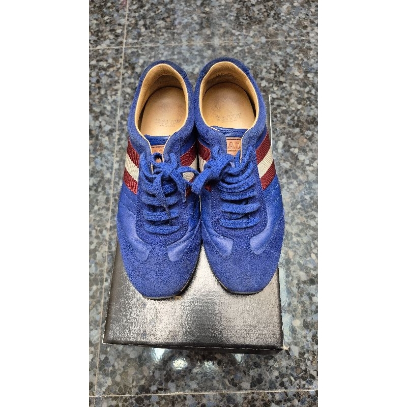 Preloved sepatu sneakers bally / blue sneakers