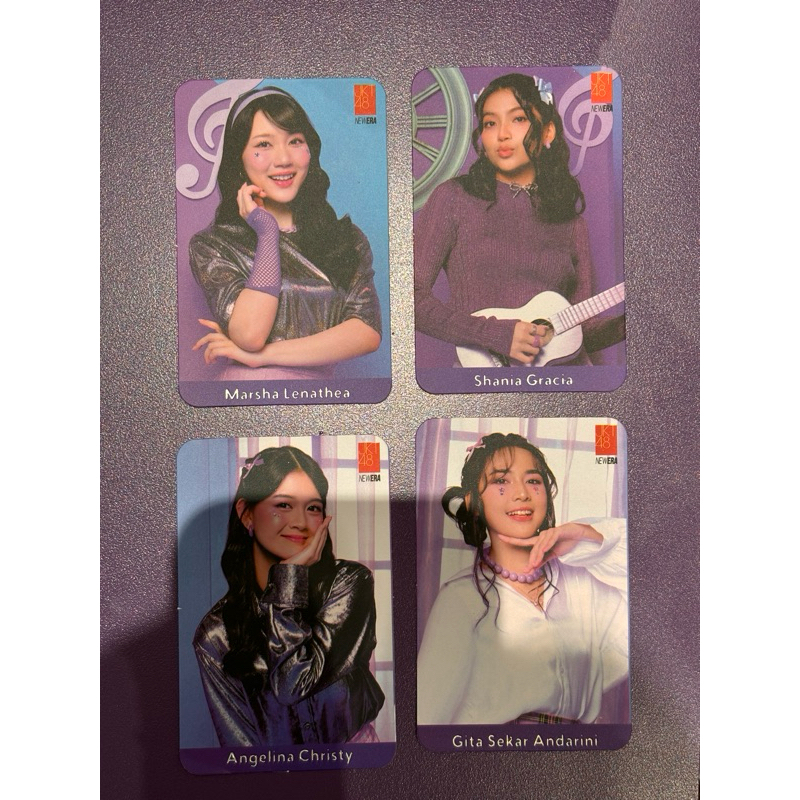 JKT48 — Chatime special photocard PC (Marsha, Gracia, Christy, Gita)