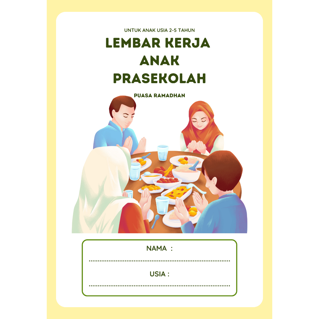 

Lembar Kerja Anak Prasekolah