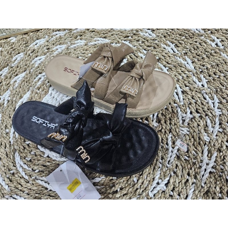 SANDAL WEDGES SLOP SOFIYA 3CM TERBARU