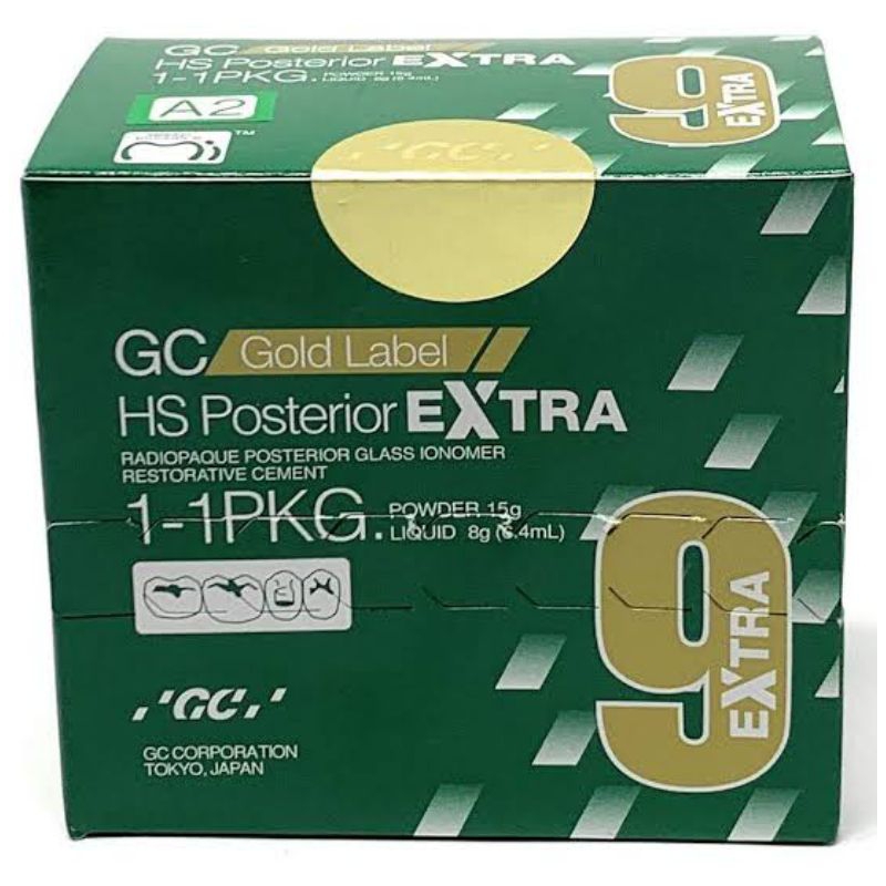 GC Fuji 9 Extra,HS posterior, Fuji IX Label Gold, Fuji 9 glass ionomer