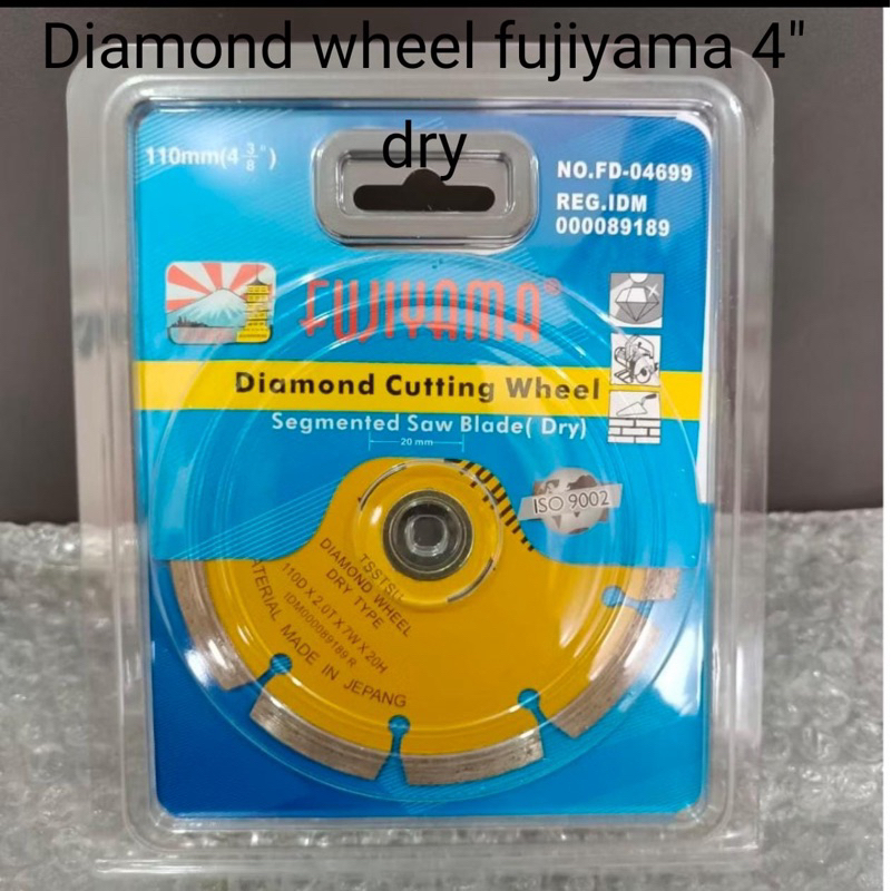 DIAMOND WHEEL FUJIYAMA 4” DRY ( KERING )