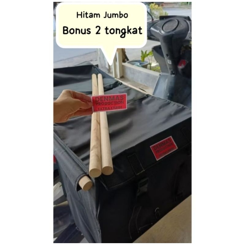 (BONUS 2 TONGKAT) Tas Kurir JUMBO Anti air / Tas Kurir / Tas Ronjot