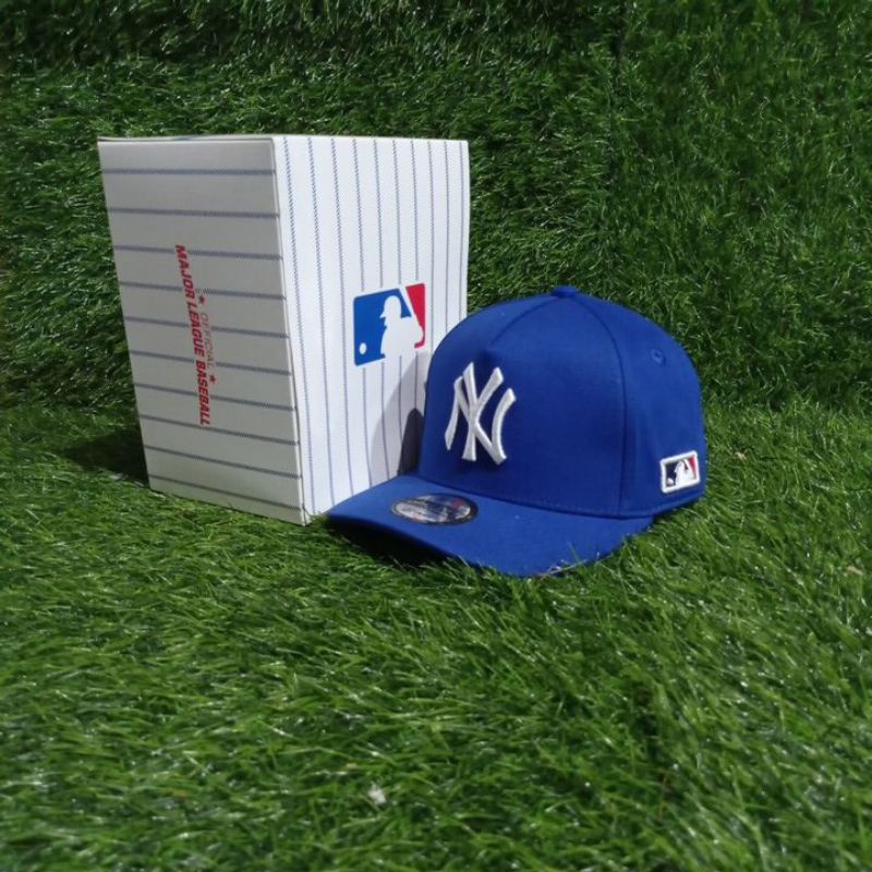 NY  Putih Bahan Biru Topi Premium Unisex Topi MLB/ Topi Baseball/