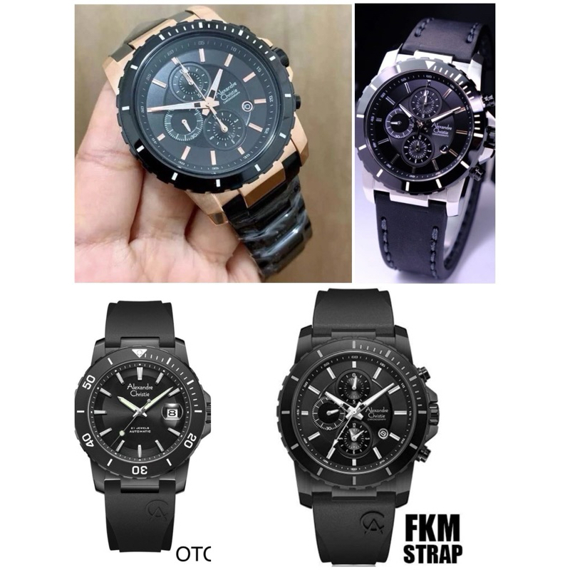 RB Alexandre Christie AC6141 Couple Jam Tangan Couple AC 6141 Rantai / 6141 Original AC PRIA 6141