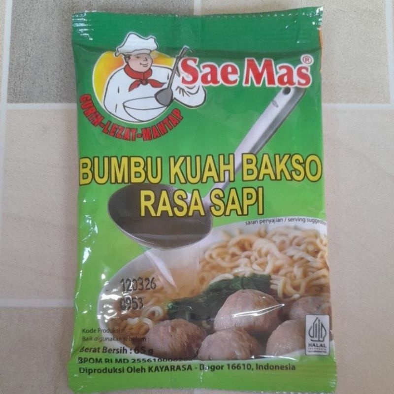 

Bumbu kuah bakso Saemas 65g