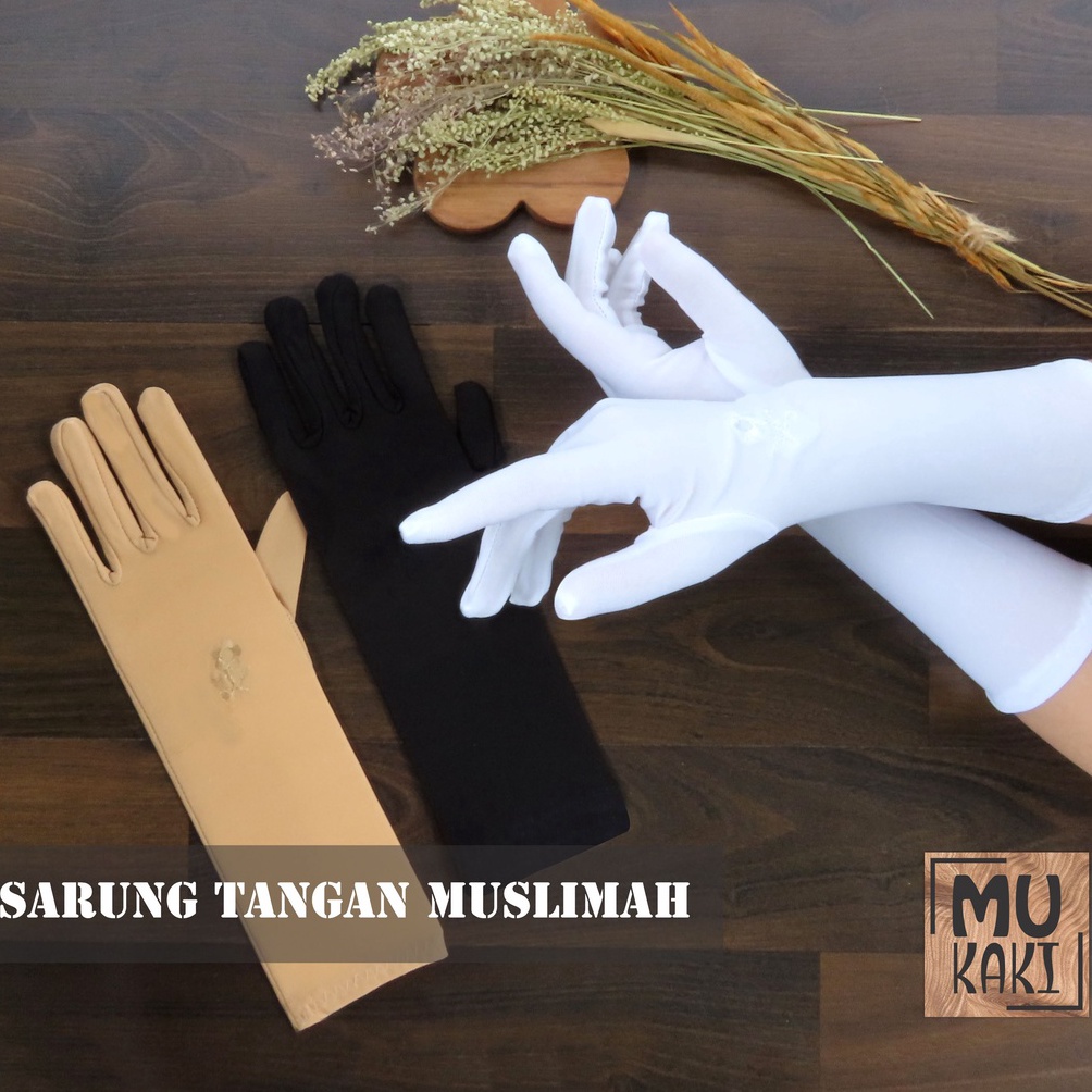 Semuanya baru Sarung Tangan Wanita Muslimah Full Jari  Sarung Tangan Pengantin