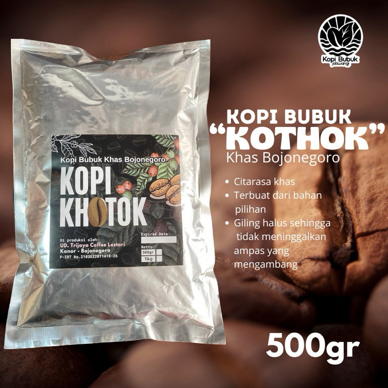 

KOPI BUBUK 500gr - Kopi Bubuk Hitam Khas Bojonegoro - Kopi Bubuk Murah Bubuk Kopi Halus rasa mantap tanpa gula - Bisa Untuk Kopi Tubruk dan Kopi Susu