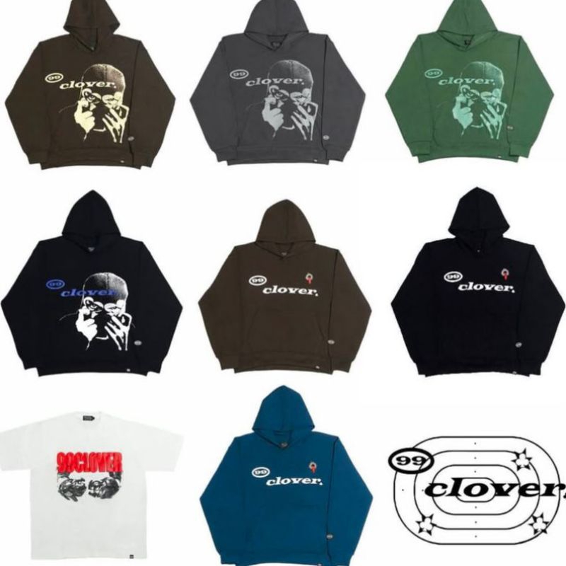 99Clover Hoodie Oversized Clover Vision/Feeling Lucky - ORIGINAL