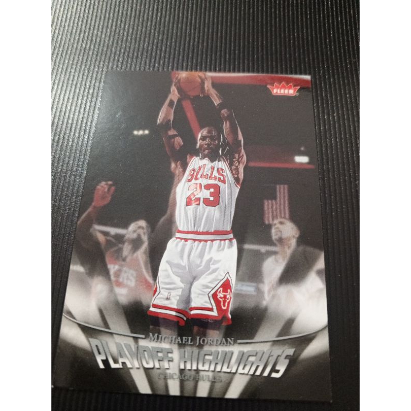 kartu basket Fleer Michael Jordan playoff highlights #20 kartu basket
