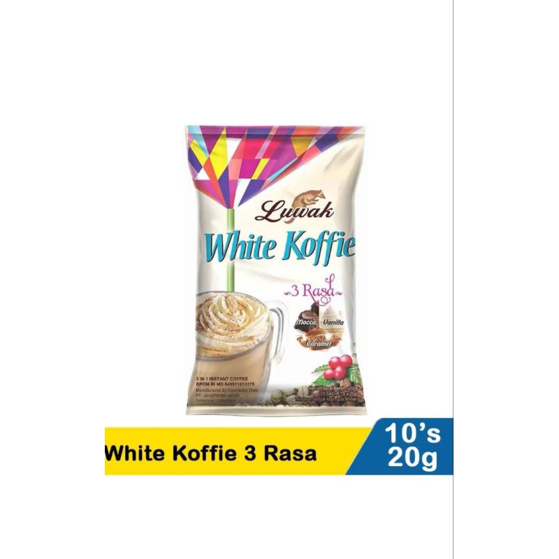 

KOPI LUWAK WHITE KOFFIE 3 RASA 200 GR