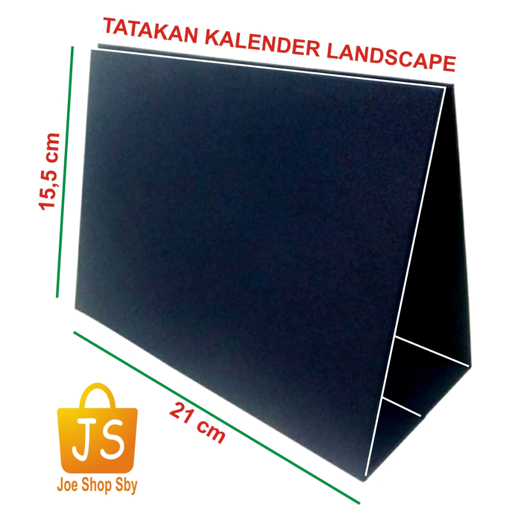 

kalender 2025 landscape - tatakan kalender meja / duduk warna hitam hijau biru