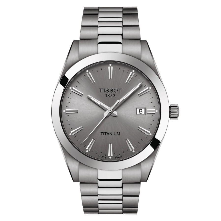 TISSOT T127.410.44.081.00 Gentleman Titanium Grey Dial