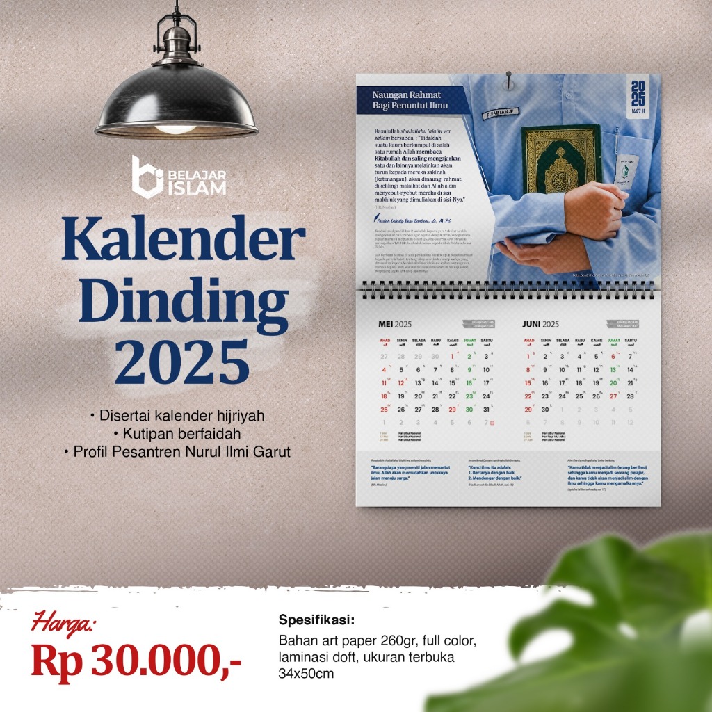 

KALENDAR DINDING BELAJAR ISLAM BIS 2025