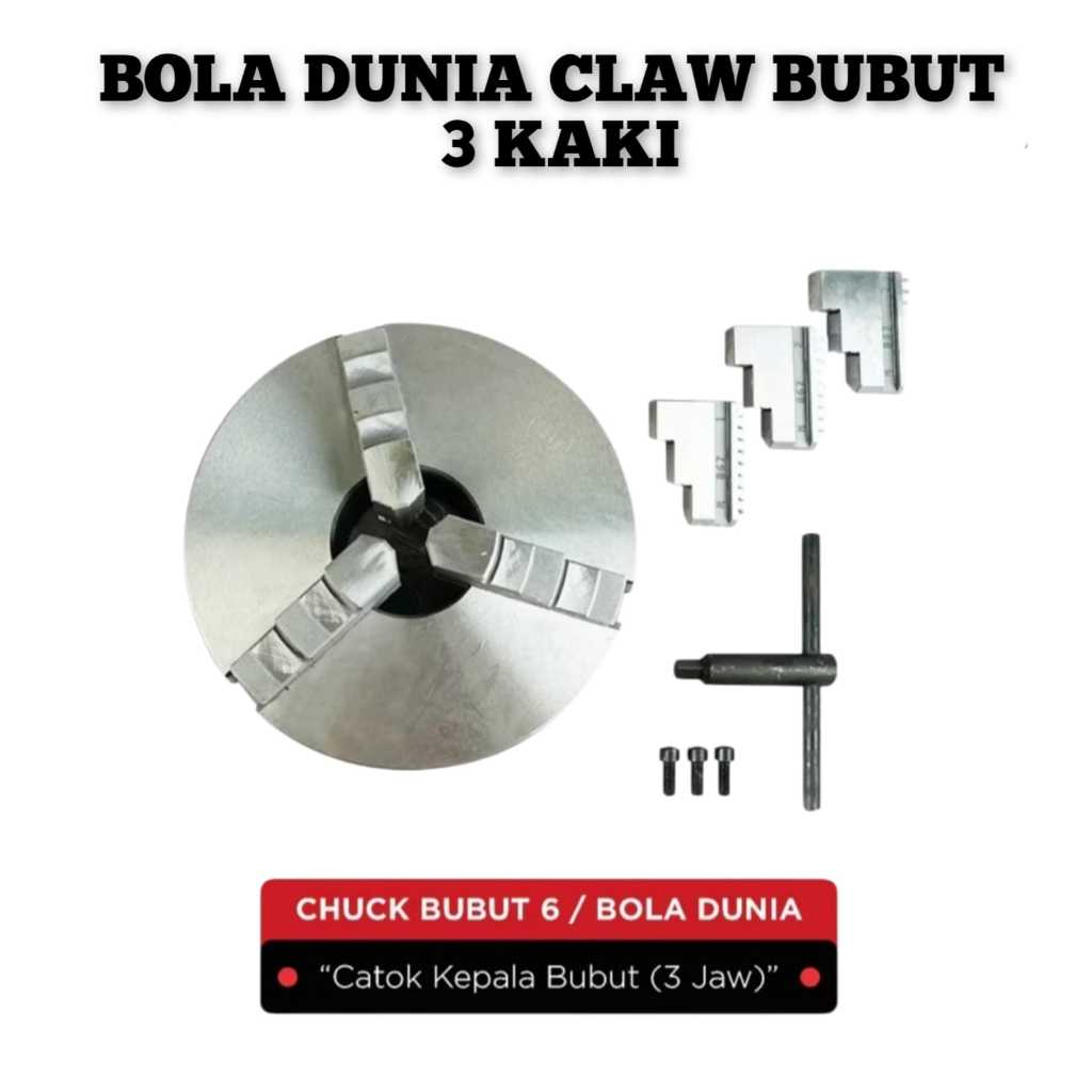 CLAW BUBUT / CATOK BUBUT 3 KAKI MERK BOLA DUNIA