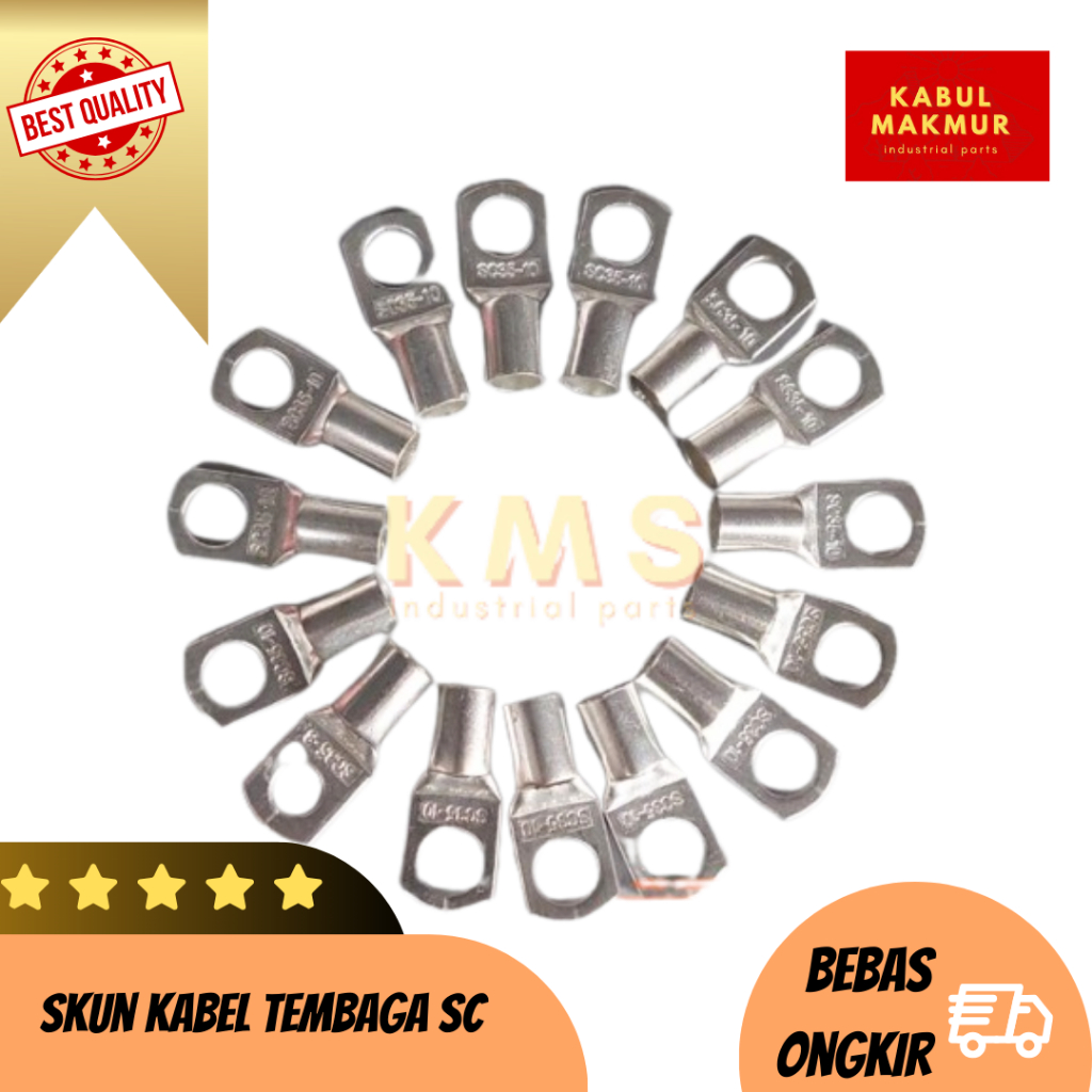 skun kabel tembaga SC 35-8, SC 35-10, SC 50-8, SC 50-10