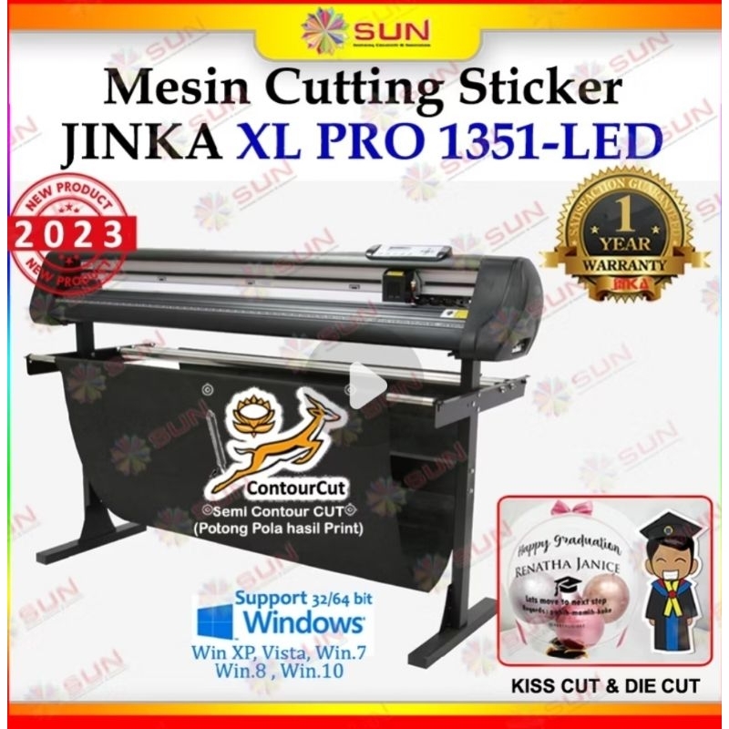 Mesin Cutting Sticker Jinka 1351 XL Pro LED Cut Corel Draw - XL PRo 1351