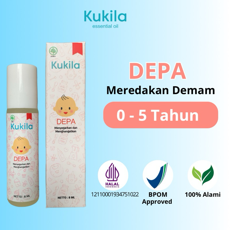 Kukila Essential Oil Fever Drop 3pcs Kukila Cough Flu 2pcs Minyak Telon Bayi Minyak Pijat