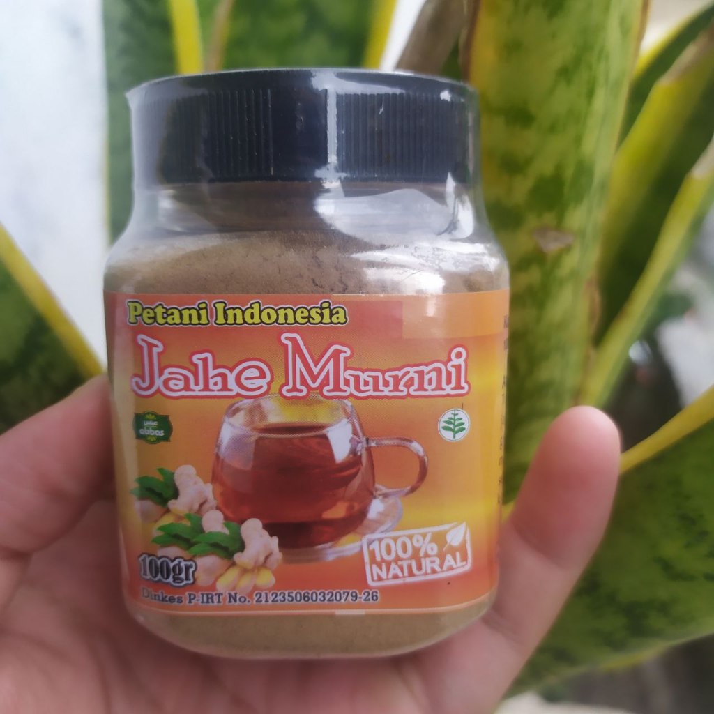 

Jahe Murni Organik Petani Indonesia 100gr 100% Original Abbas