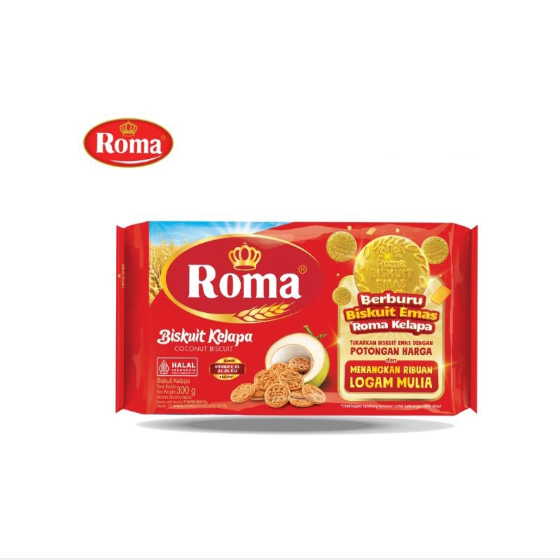 

Roma Biskuit Kelapa 300g - Pcs