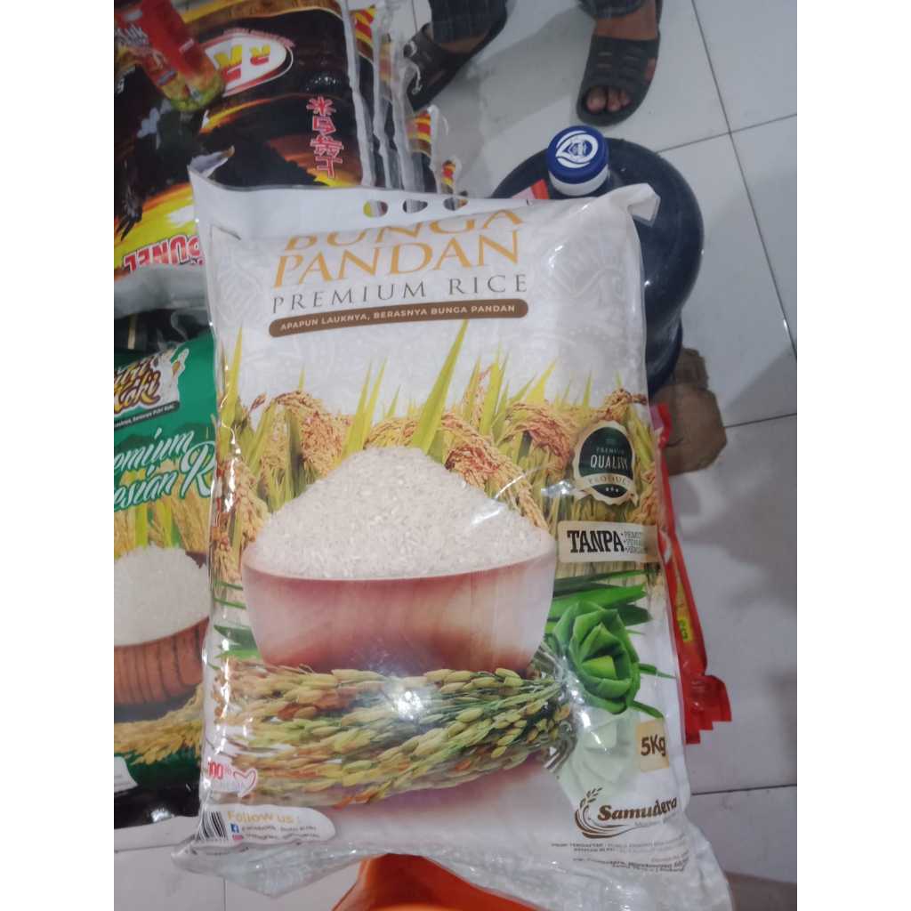 

Beras Putih Merk Bunga Pandan 5kg