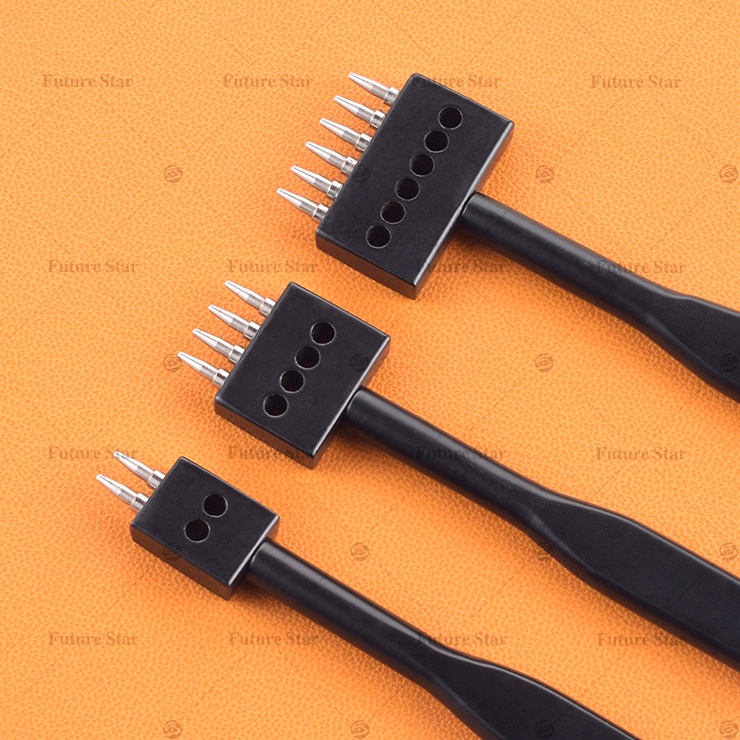 

Alat Pembolong Kulit Metal 3 in 1 Pelubang Kulit Plong Kulit Leathercraft Hole Punches Tool Hollow