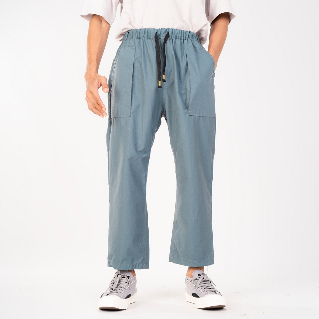 BASMALA - Celana Sirwal Laki-Laki Bahan Sogo Celana Komprang Warna Abu Pangsi Dewasa