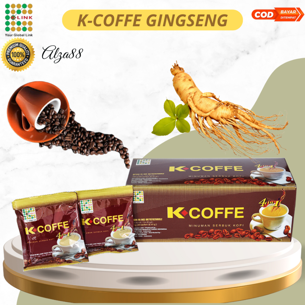 

KOPI GINGSENG ARABICA 4 IN 1 STAMINA PRIA – ORIGINAL K-Coffee 4in1 Extract Ginseng Tahan Lama