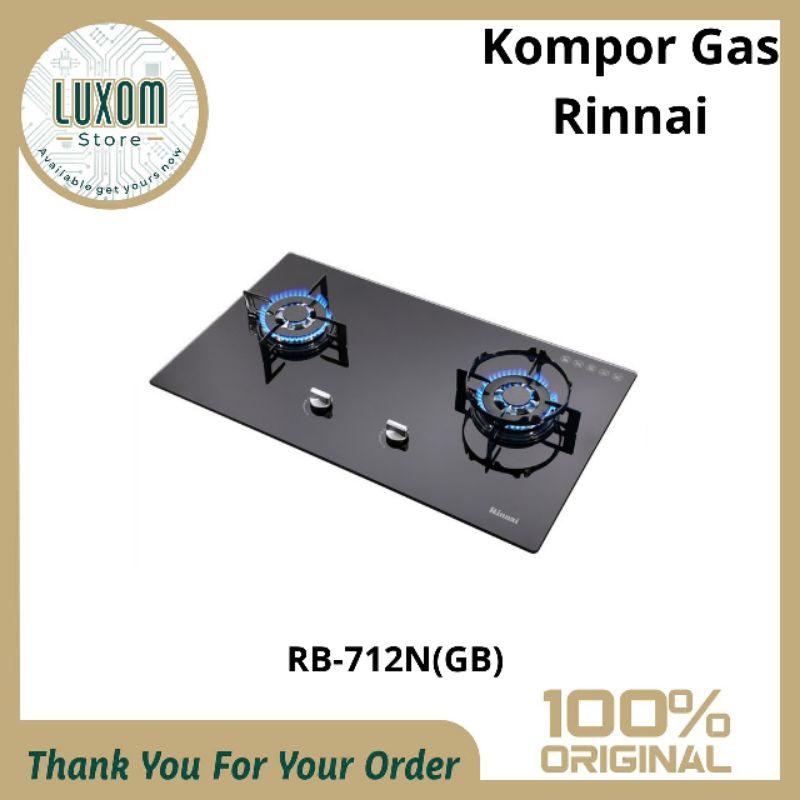 Kompor Gas Rinnai RB-712N(GB)/kompor gas tanam rinnai/kompor tanam/rinnai