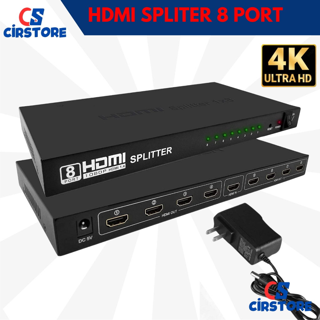 Hdmi spliter 8 port spliter hdmi /HDMI Splitter 8 Port Full HD 4K 3D HDMI Spliter 1-8
