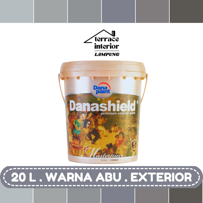 Cat Tembok Exterior Danapaint Danashield Warna Abu 20 L
