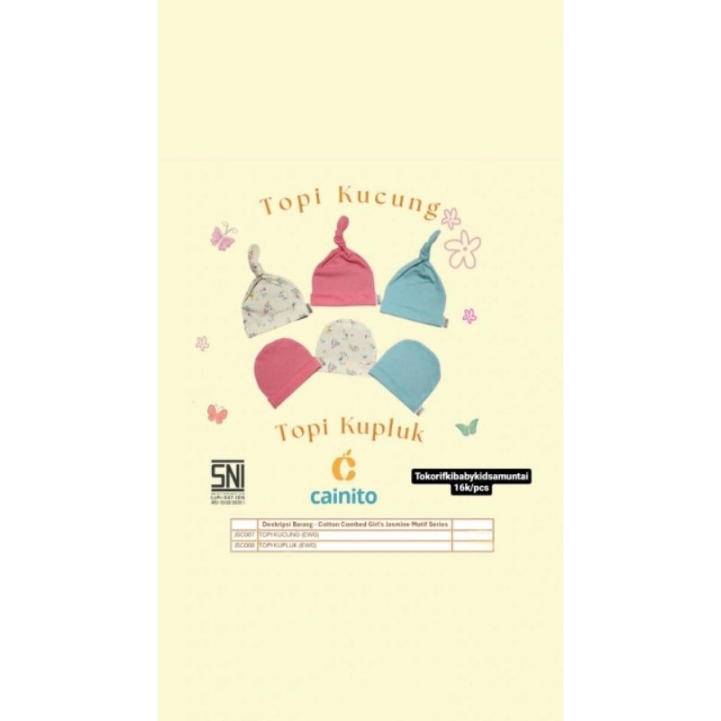 Topi Cainito/Topi Untuk Baby