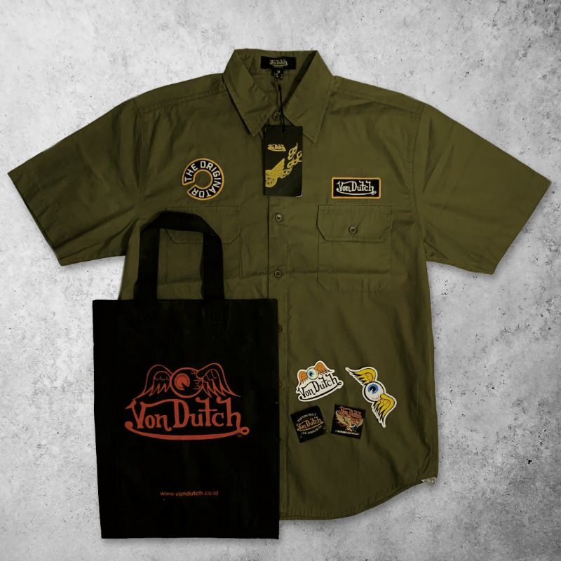 Workshirt Von Dutch Original Store Olive Army