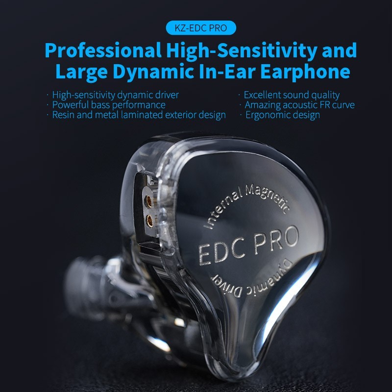 KZ EDC Pro Single DD In Ear Earphone With MIC