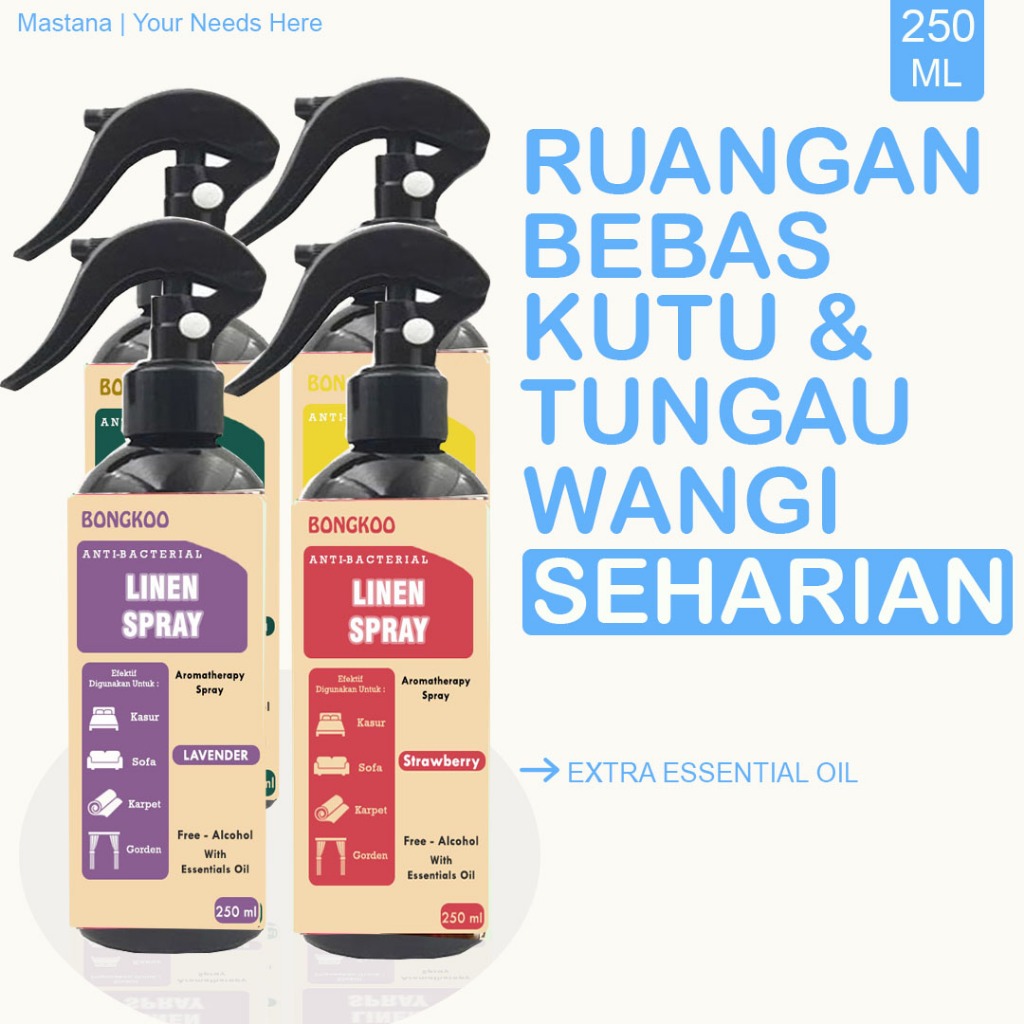 Linen Spray Anti Bacterial Pembasmi Tungau Kasur Obat Kutu Kasur Anti Kutu Kasur Fabric Spray Anti B