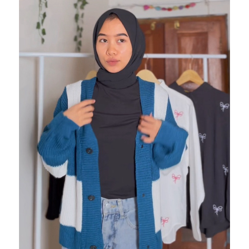 ZAZA - Cardigan panjang wanita kekinian