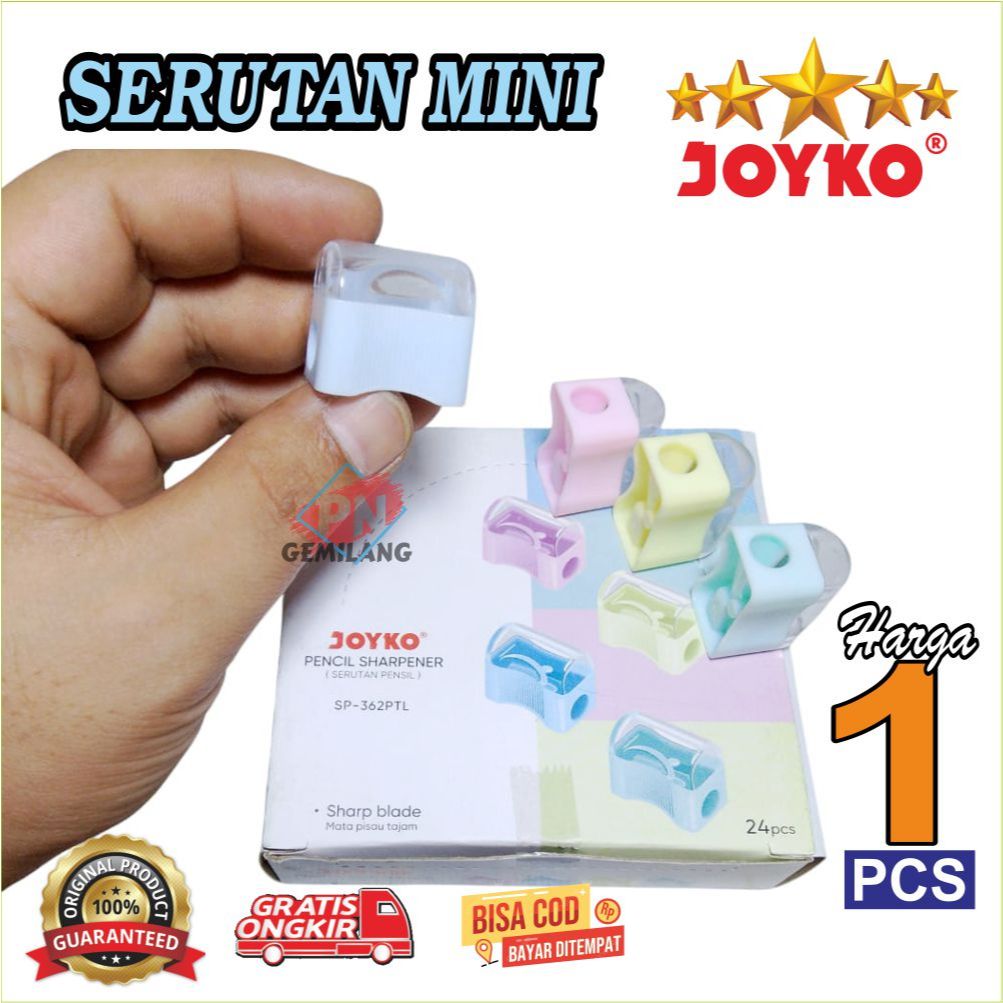 

Rautan Pensil, Serutan Pensil JOYKO, Peruncing Pensil, Joyko Sharpener SP - 363 HARGA 1 PCS