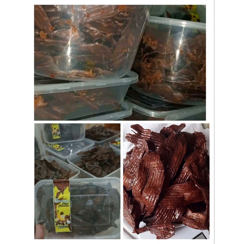 

Banana chips chocolate lumer 100gr, kripik pisang coklat lumerr murah COD gratis ongkir