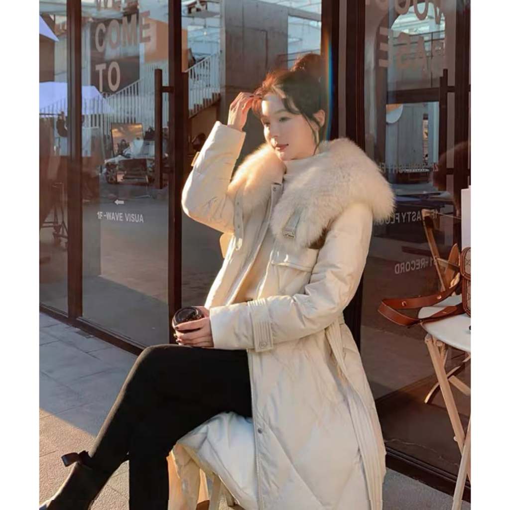 WOMAN - Moet Down Fur Long Coat | Vierre Official