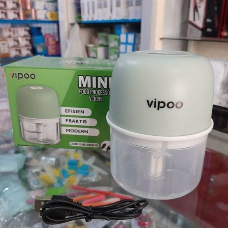 Vipoo Mini Food Processor V-3099 Chopper Mini Usb Vipoo