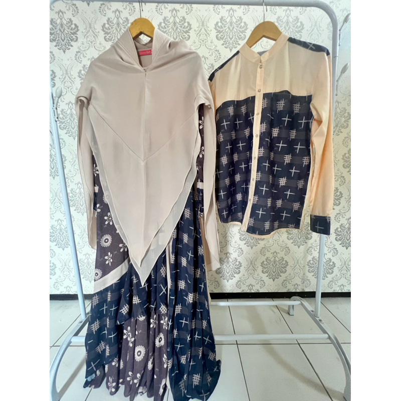 Set Syari dan Koko by Qaireena Hijab Preloved dan Set sarkis