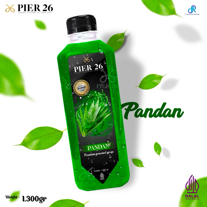 

Syrup Pier26 Pandan 1.300 gr / sirup pandan pier26 premium - original - HALAL