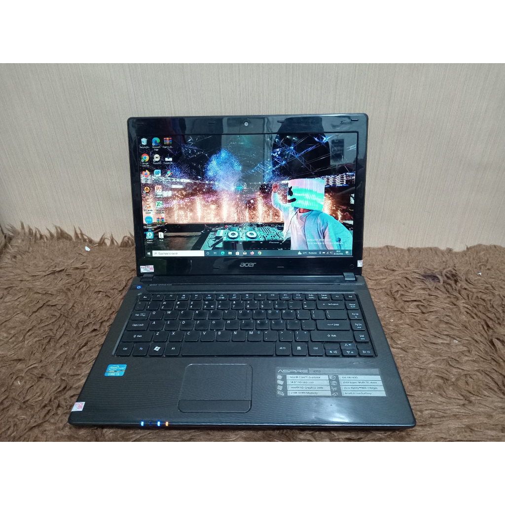 Laptop Acer 4752 RAM 4GB HDD 320GB INTEL CORE I5 NO MINUS MULUS