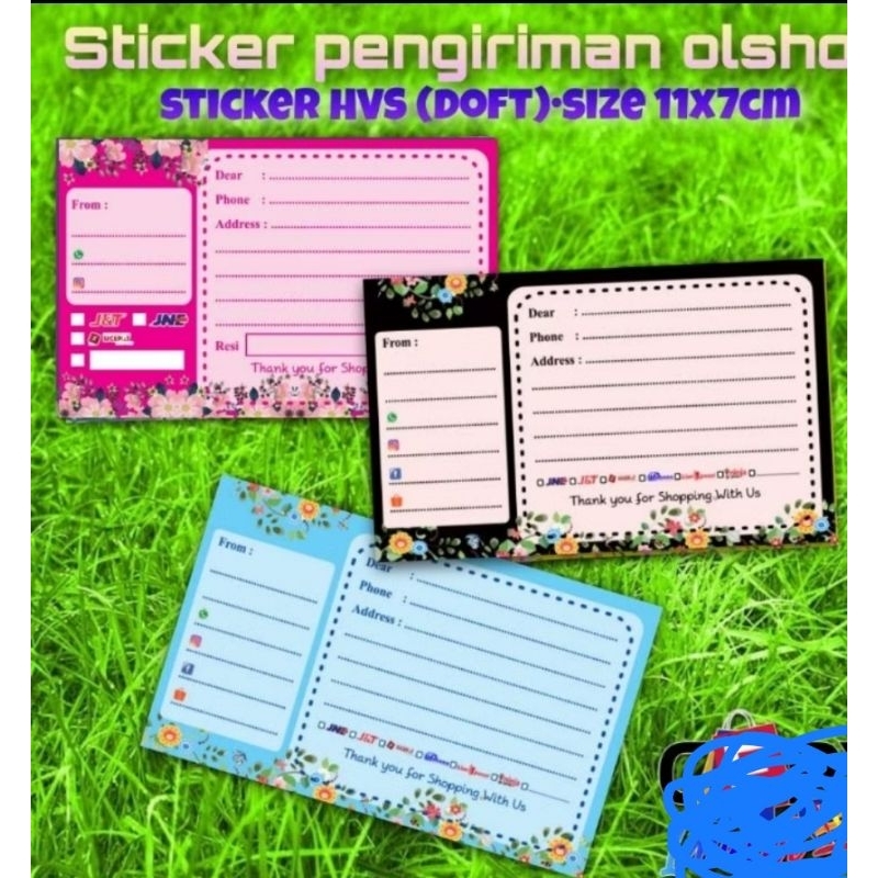 

STIKER PENGIRIMAN OLSHOP/STIKER LABEL PENGIRIMAN /STICKER PENGIRIMAN PER 1 LEMBAR