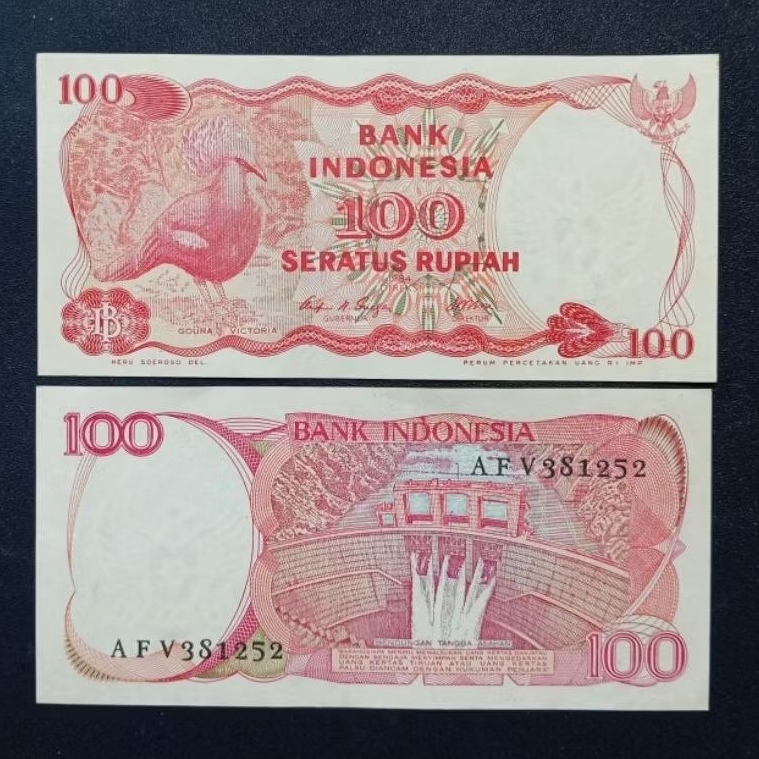 Uang Kertas Kuno Indonesia 100 Rupiah Tahun 1984